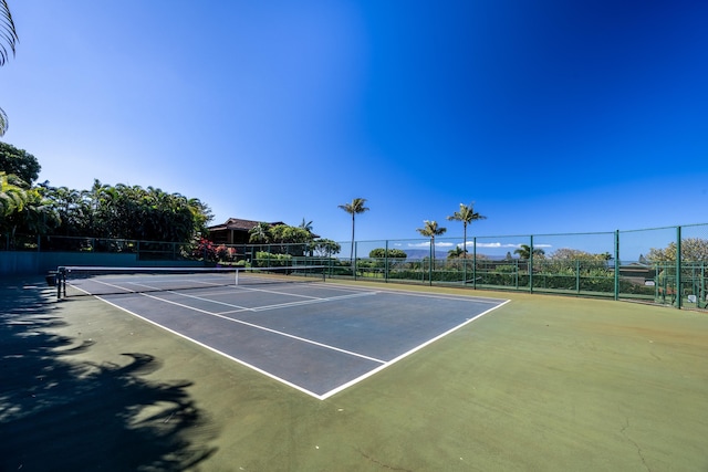 view of tennis court