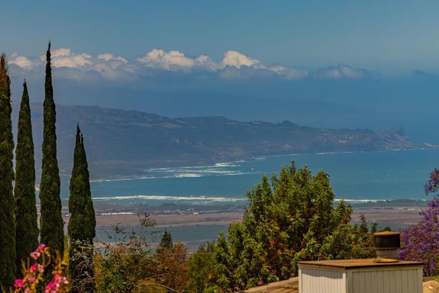property view of mountains with a water view