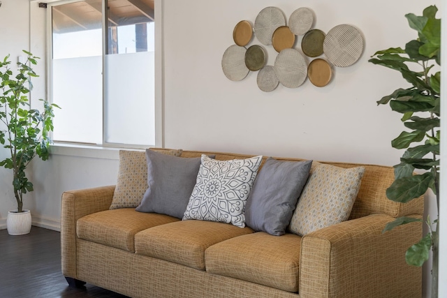 living room featuring wood finished floors