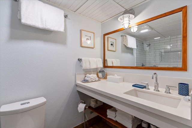 bathroom with toilet and sink