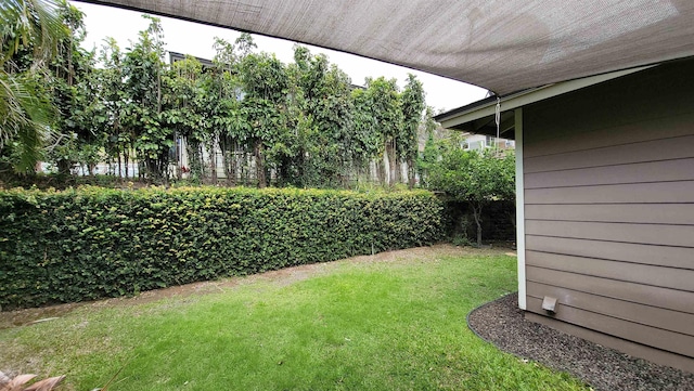 view of grassy yard