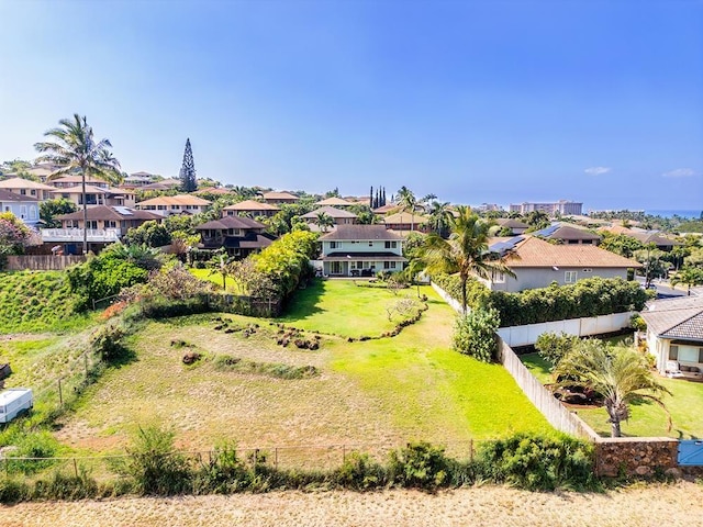 bird's eye view featuring a residential view