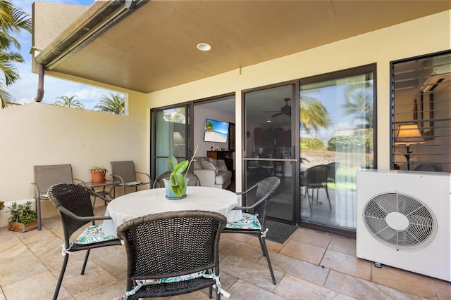 view of patio / terrace with ac unit