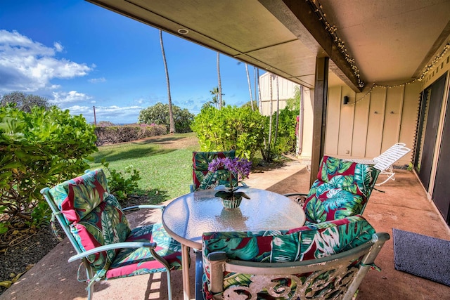 50 Kepuhi Pl Unit 128, Maunaloa, HI 96770 - view of patio with outdoor dining area
