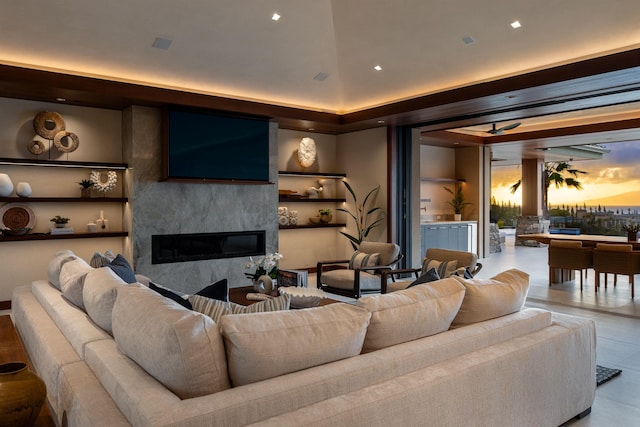 210 Naio Pl, Lahaina, HI 96761 - living area featuring a high end fireplace