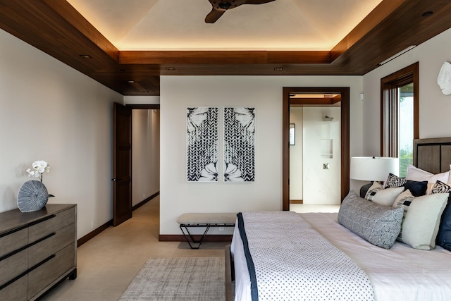 210 Naio Pl, Lahaina, HI 96761 - bedroom with a raised ceiling, light colored carpet, and baseboards