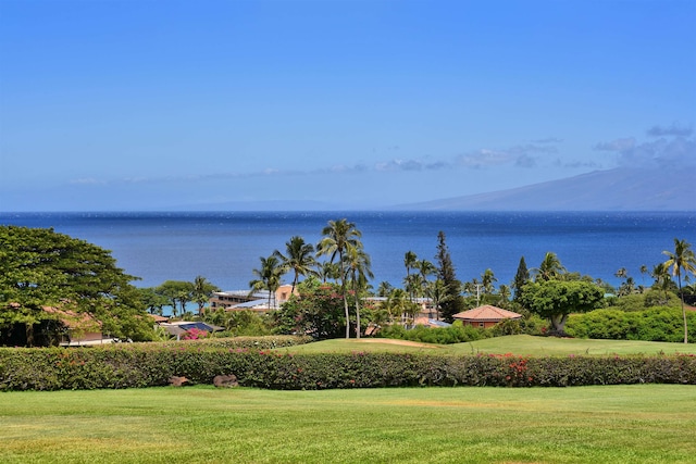 property view of water with a mountain view