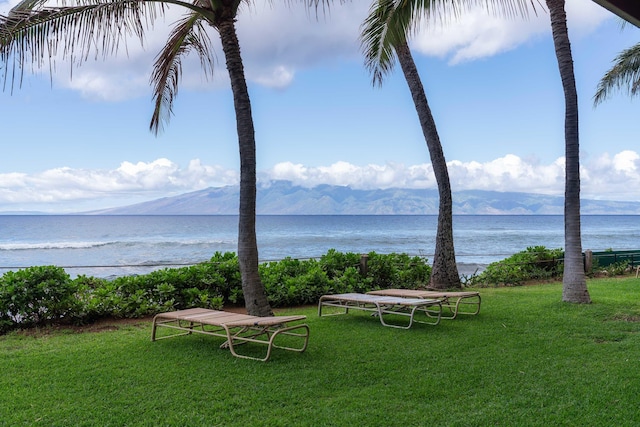 property view of water with a mountain view