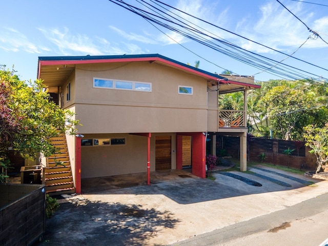 view of front of property