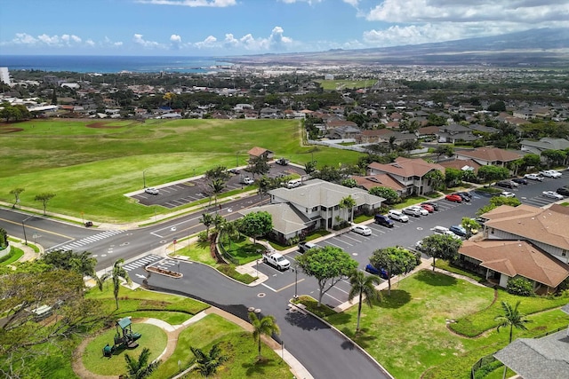 drone / aerial view with a residential view