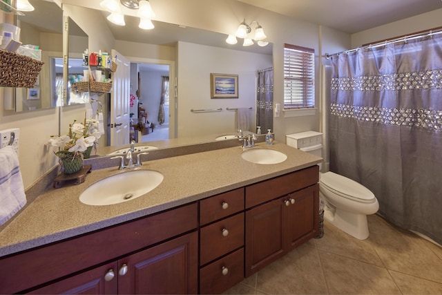 62 Meheu Cir, Kahului, HI 96732 - full bath featuring a sink, tile patterned floors, double vanity, and toilet