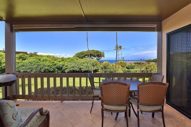 view of sunroom / solarium