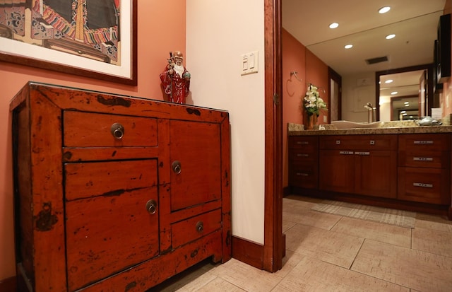 bathroom featuring vanity