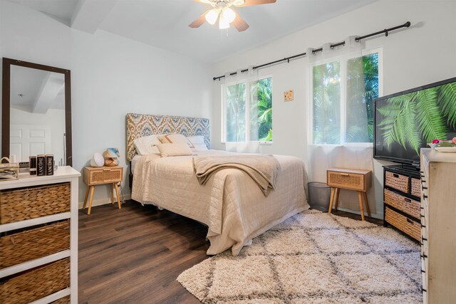 473 Kalalau Pl, Kihei, HI 96753 - bedroom with wood finished floors and ceiling fan