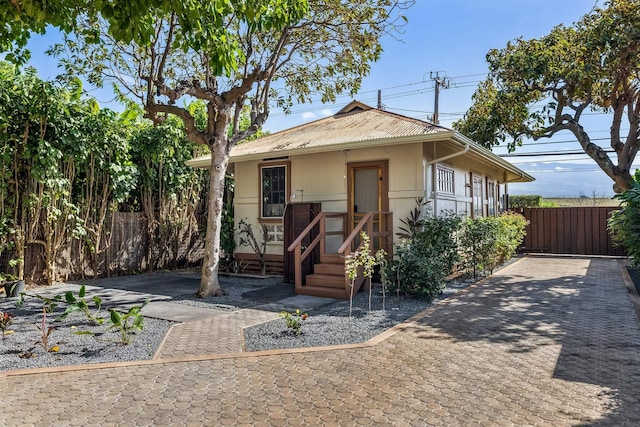 view of bungalow