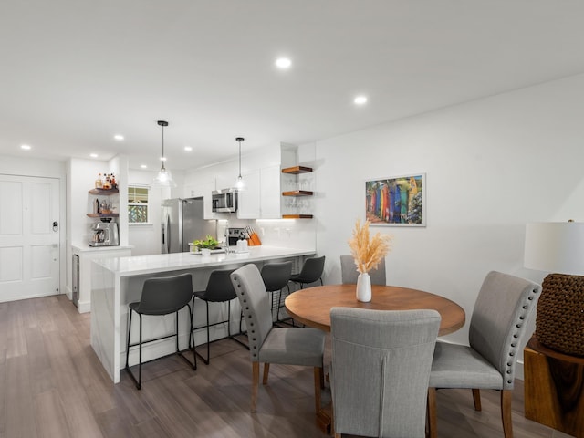 3950 Kalai Waa St Unit C202, Kihei, HI 96753 - dining space with recessed lighting and light wood-style flooring