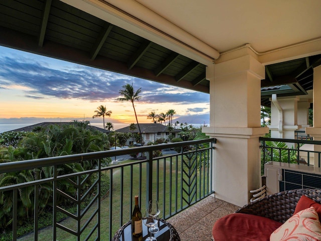 3950 Kalai Waa St Unit C202, Kihei, HI 96753 - view of balcony at dusk