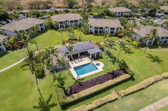 3950 Kalai Waa St Unit C202, Kihei, HI 96753 - aerial view of residential area with a pool