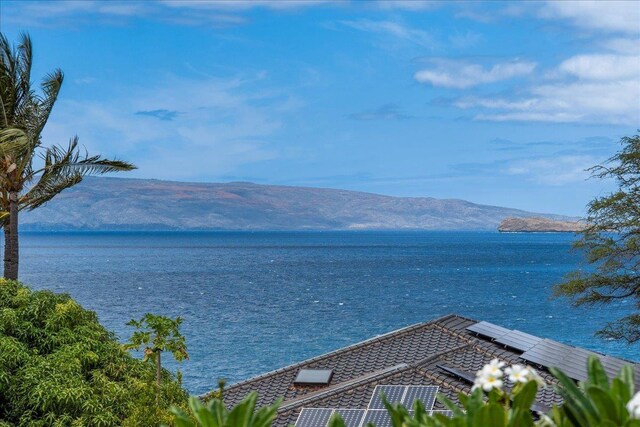 water view featuring a mountain view