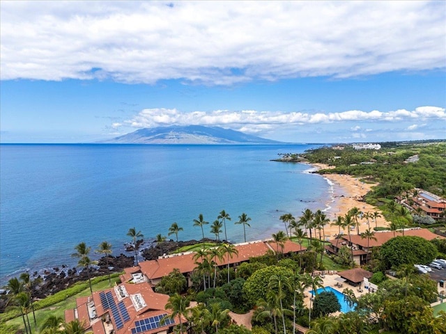 4850 Makena Alanui Rd Unit F-108, Kihei, HI 96753 - bird's eye view with a water and mountain view