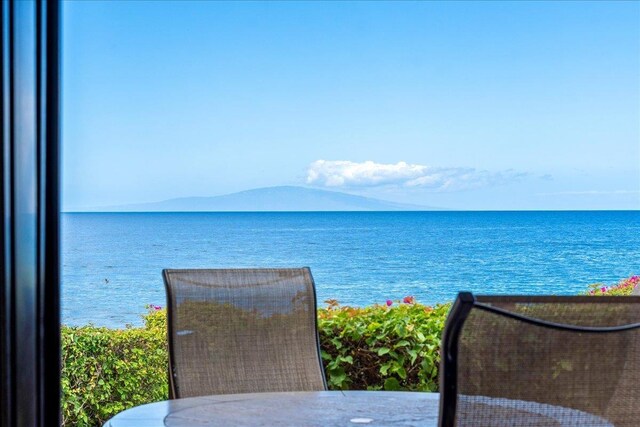4850 Makena Alanui Rd Unit F-108, Kihei, HI 96753 - property view of water featuring a mountain view