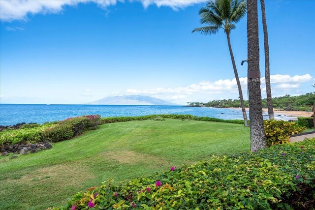 4850 Makena Alanui Rd Unit F-108, Kihei, HI 96753 - property view of water featuring a mountain view