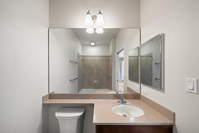 123 Hoowaiwai Loop Unit 1801, Wailuku, HI 96793 - bathroom featuring vanity, a shower, and toilet