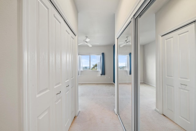 123 Hoowaiwai Loop Unit 1801, Wailuku, HI 96793 - hallway featuring light colored carpet and baseboards
