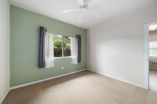 123 Hoowaiwai Loop Unit 1801, Wailuku, HI 96793 - carpeted spare room featuring baseboards and ceiling fan