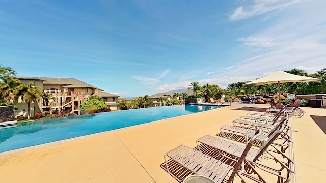 view of pool with a patio