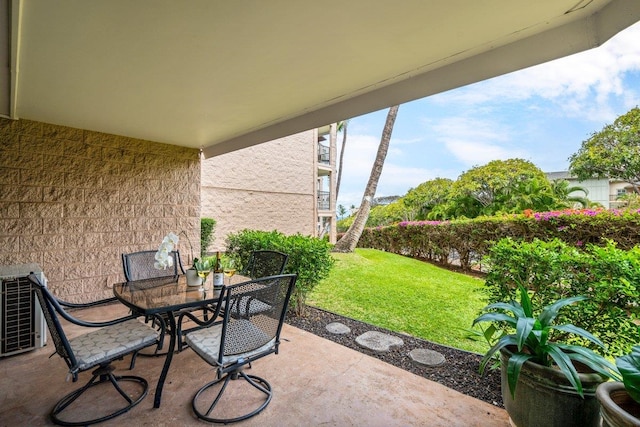 2387 S Kihei Rd Unit C108, Kihei, HI 96753 - view of patio / terrace featuring outdoor dining space