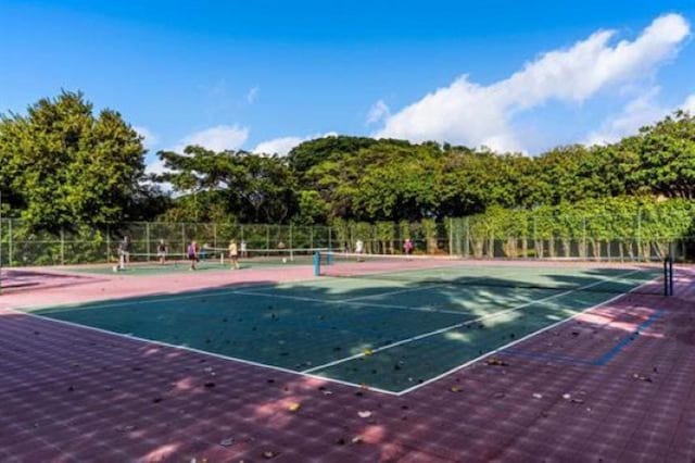 view of tennis court