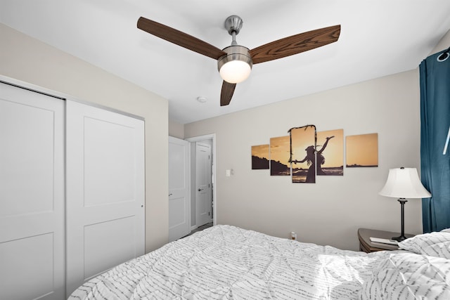 155 Aliilani Pl, Kihei, HI 96753 - bedroom featuring a closet and a ceiling fan