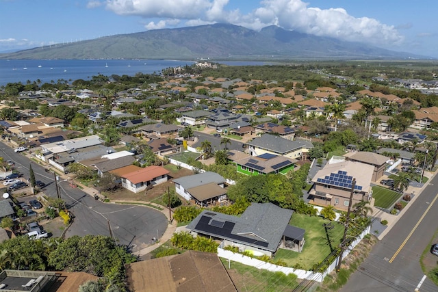 155 Aliilani Pl, Kihei, HI 96753 - aerial view of property and surrounding area with a water and mountain view and nearby suburban area