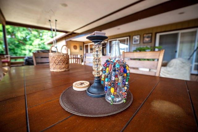 view of dining space