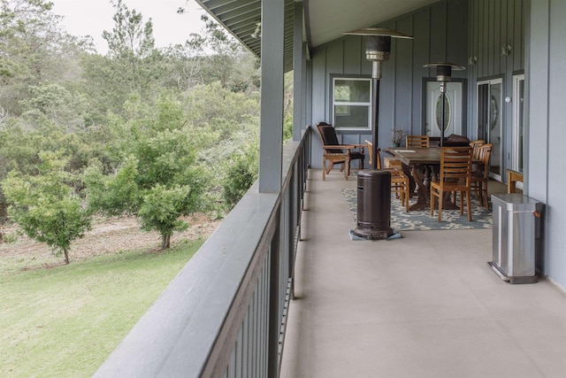 view of balcony