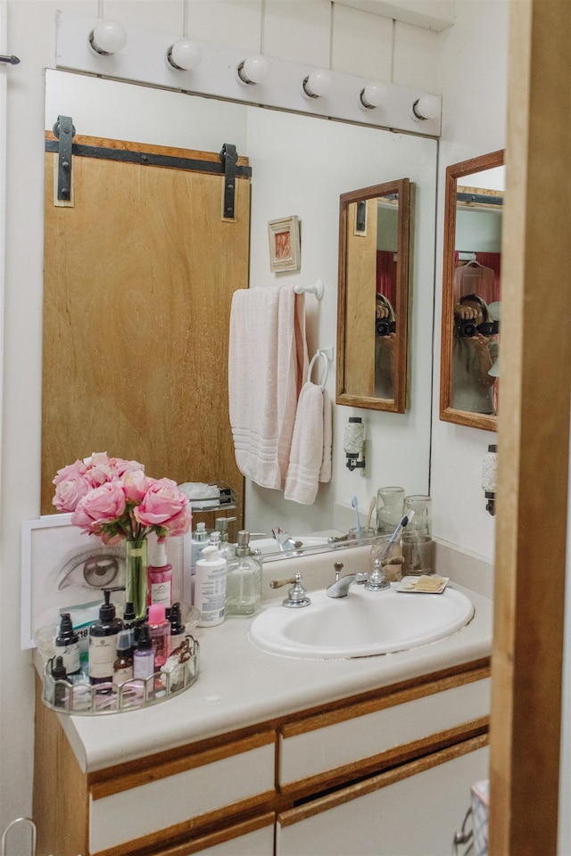 bathroom featuring vanity