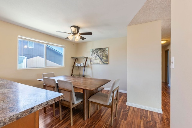 885 Haunani Pl, Wailuku, HI 96793 - dining room with wood finished floors, baseboards, and a ceiling fan
