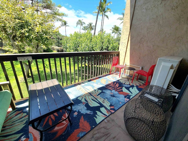 view of balcony