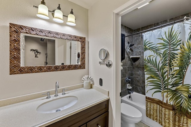 679 S Kihei Rd Unit D205, Kihei, HI 96753 - bathroom featuring vanity, toilet, and shower / bath combo with shower curtain