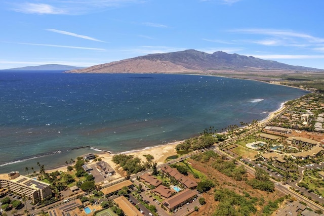 679 S Kihei Rd Unit D205, Kihei, HI 96753 - birds eye view of property featuring a water and mountain view