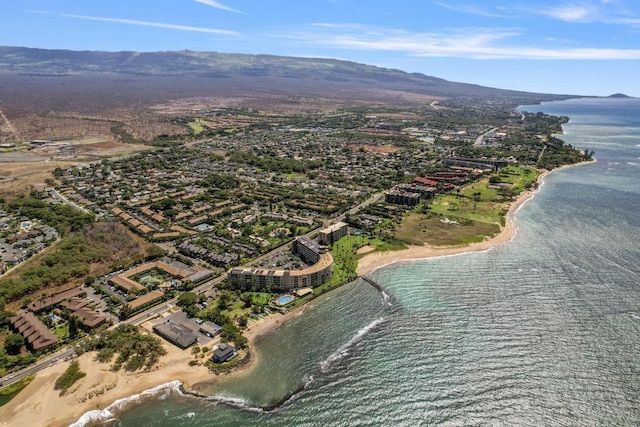 679 S Kihei Rd Unit D205, Kihei, HI 96753 - bird's eye view featuring a water and mountain view