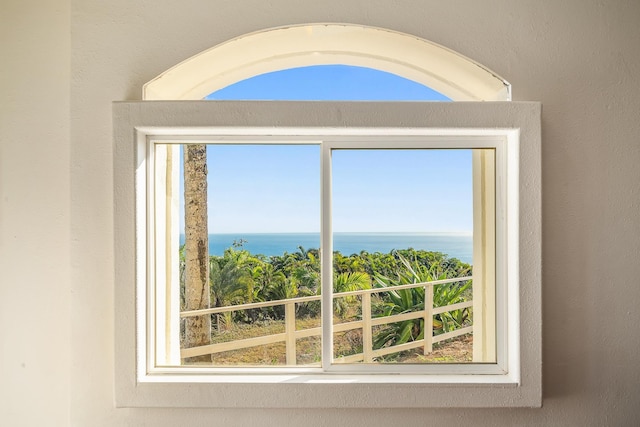 room details with a water view