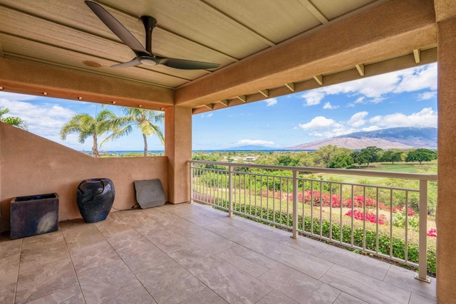 2335 Hihimanu St Unit 117, Kihei, HI 96753 - patio / terrace featuring a mountain view and a ceiling fan