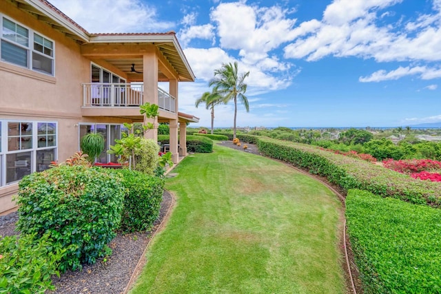 2335 Hihimanu St Unit 117, Kihei, HI 96753 - view of green lawn featuring a balcony