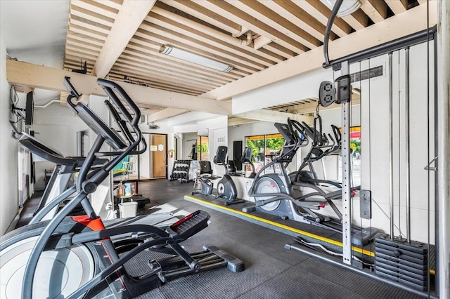 view of exercise room