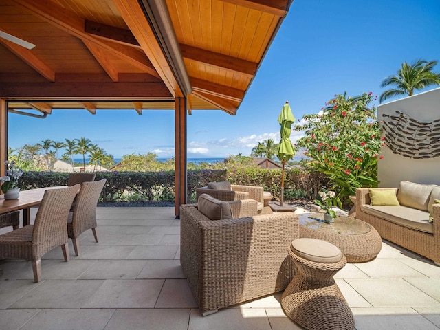 3100 Wailea Alanui Dr Unit 12, Kihei, HI 96753 - view of patio featuring outdoor lounge area