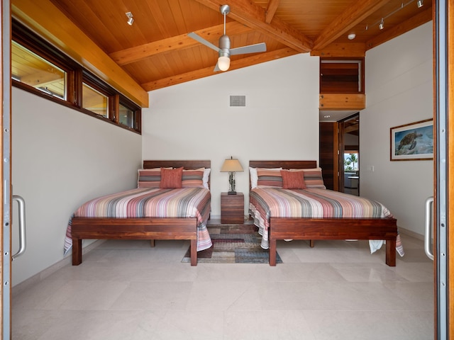 3100 Wailea Alanui Dr Unit 12, Kihei, HI 96753 - bedroom featuring wood ceiling and baseboards