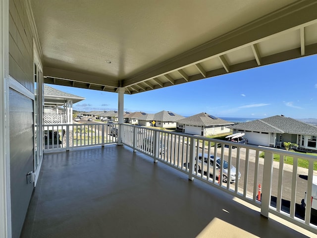 view of patio with a balcony
