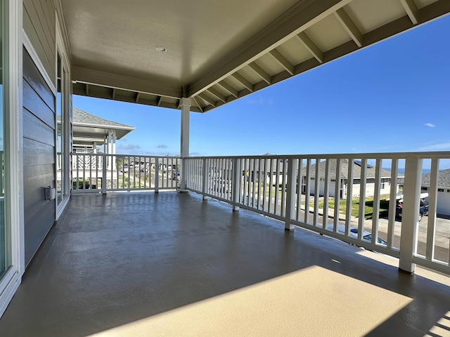view of patio / terrace featuring a balcony